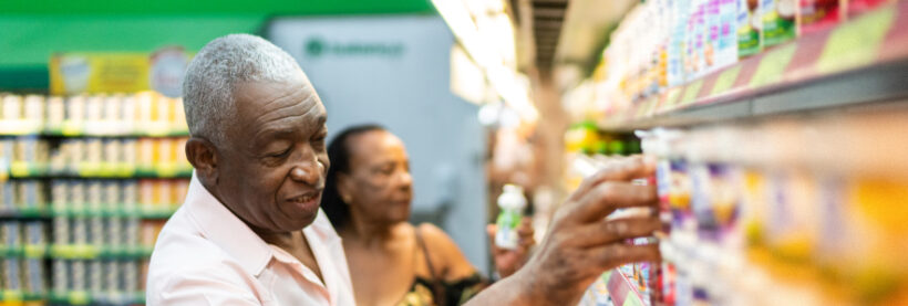 older adults grocery shopping